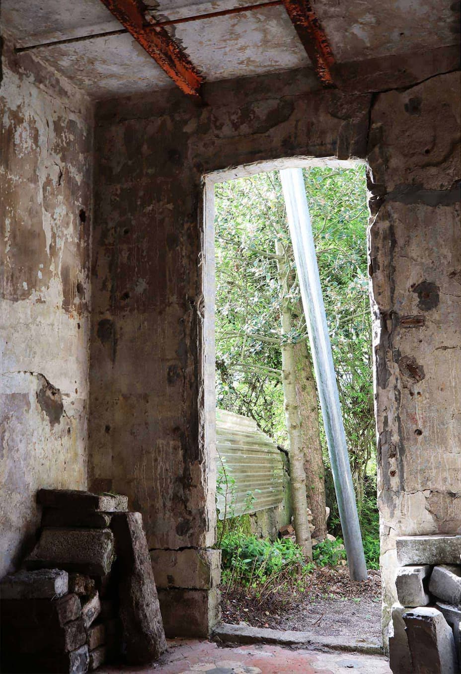 Sunset is the addition of winter gardens on a village house in Cernier, Switzerland