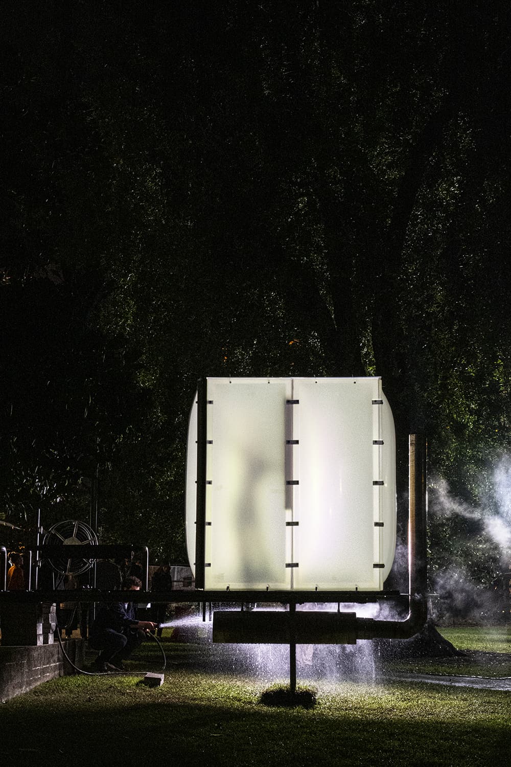 Drift turns soon-to-be demolished buildings as ressources to be reassembled into a temporary public hammam (Biennale svizzera del territorio, Lugano, 2022)