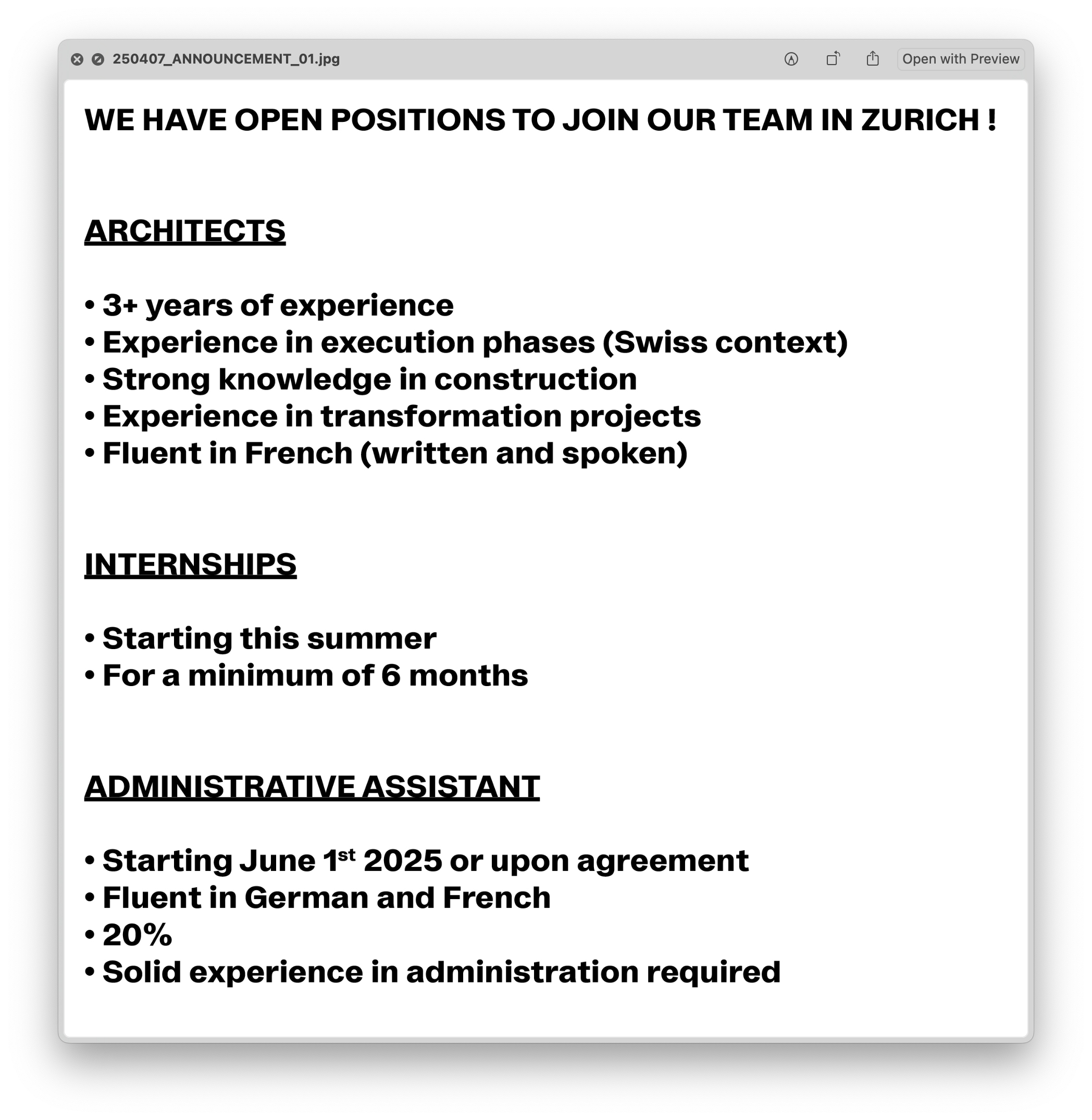 Applications !