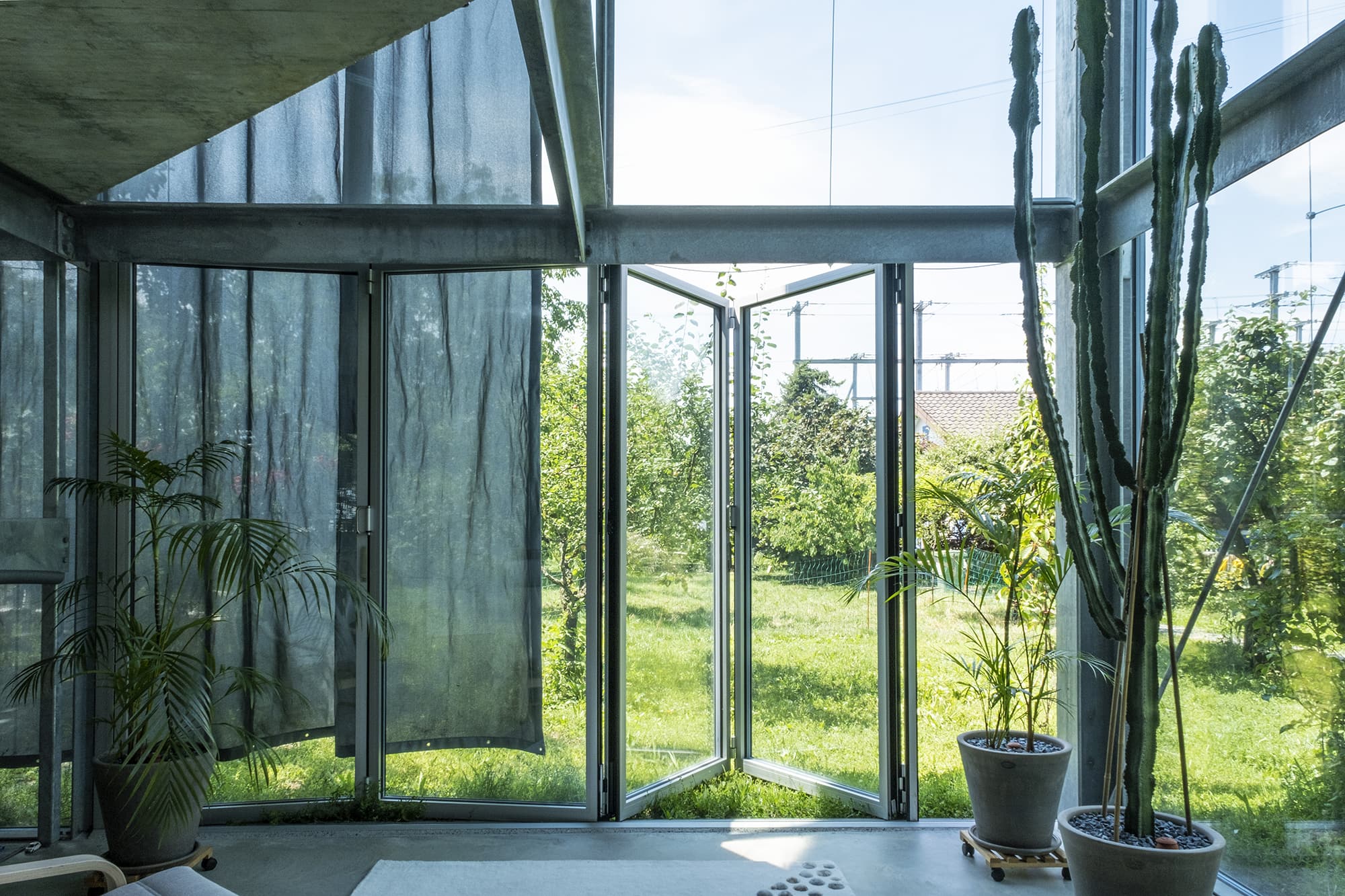 Filter House contains three large rooms in a small house