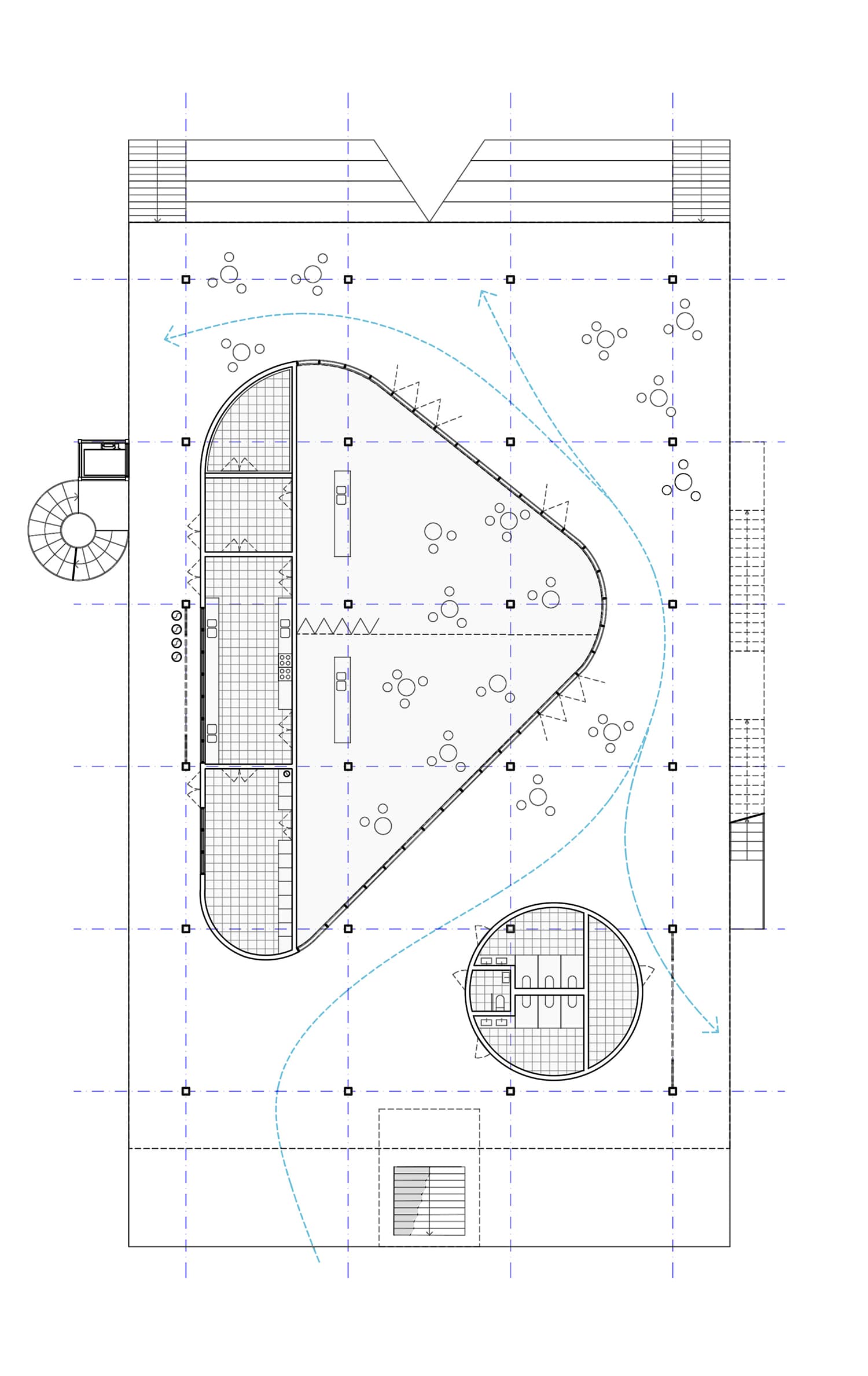 Sportparkareal brings together a multifonctional sports building, public swimming pool and sports fields through a continuous park (Rotkreuz, 2025-ongoing)